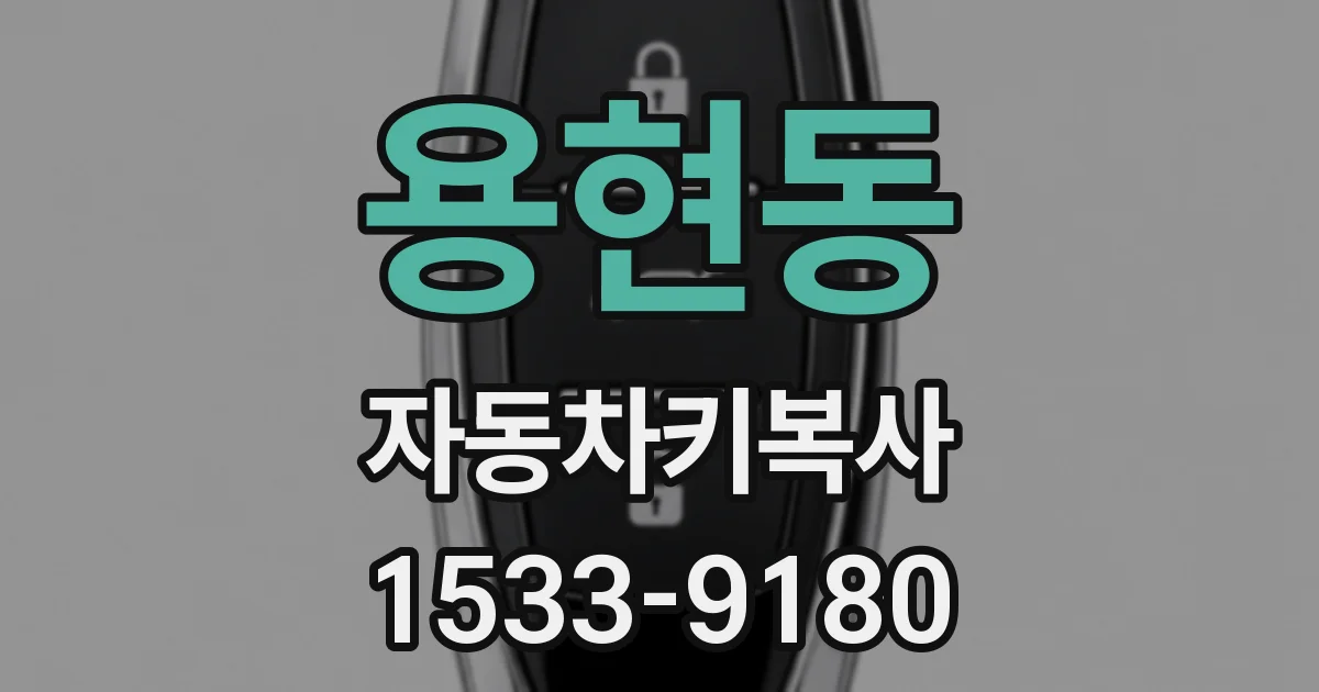 용현동 자동차키복사