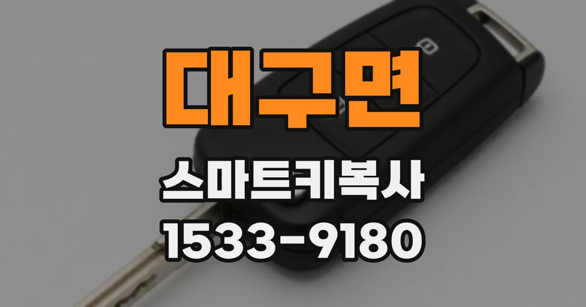 대구면 스마트키복사