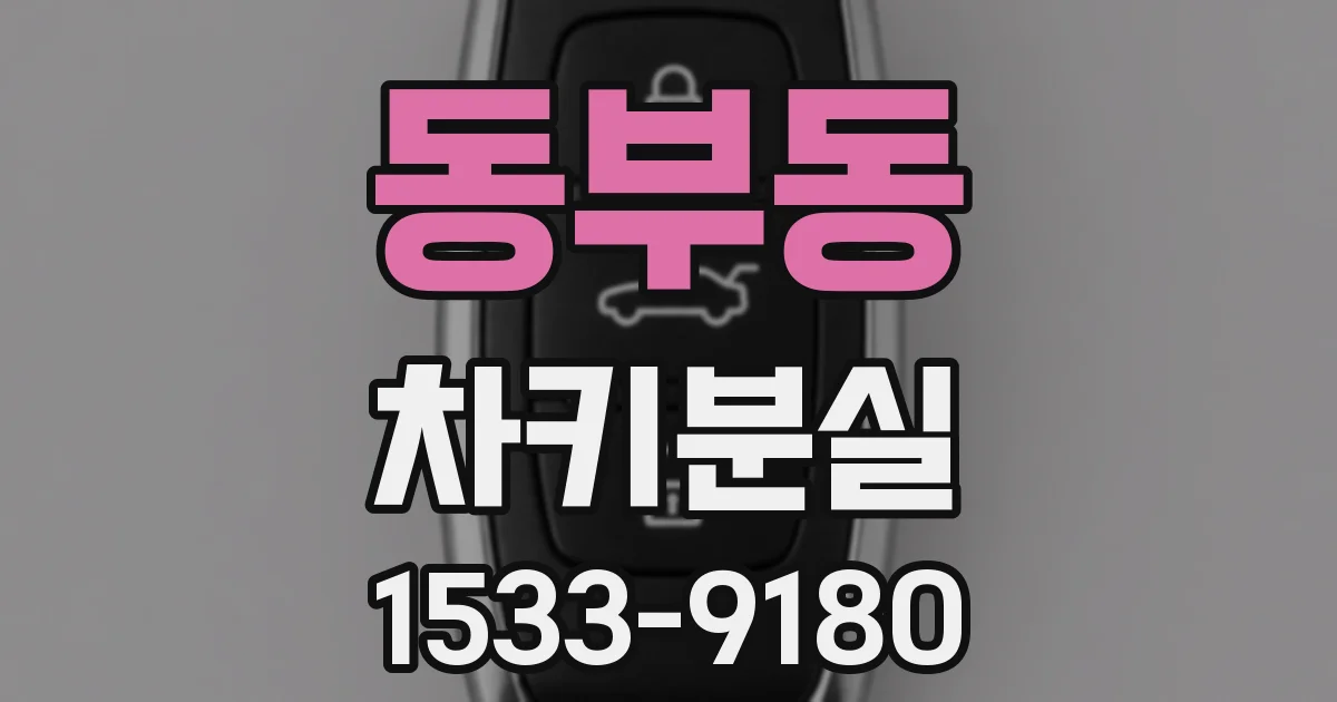 동부동 차키분실
