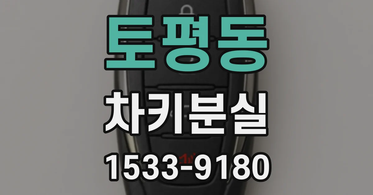 토평동 차키분실