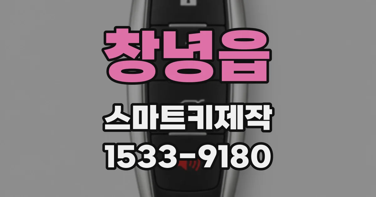창녕읍 스마트키제작