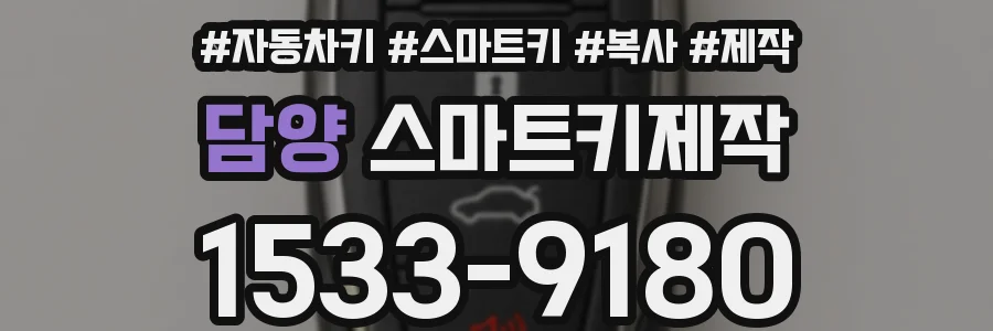 담양 스마트키제작