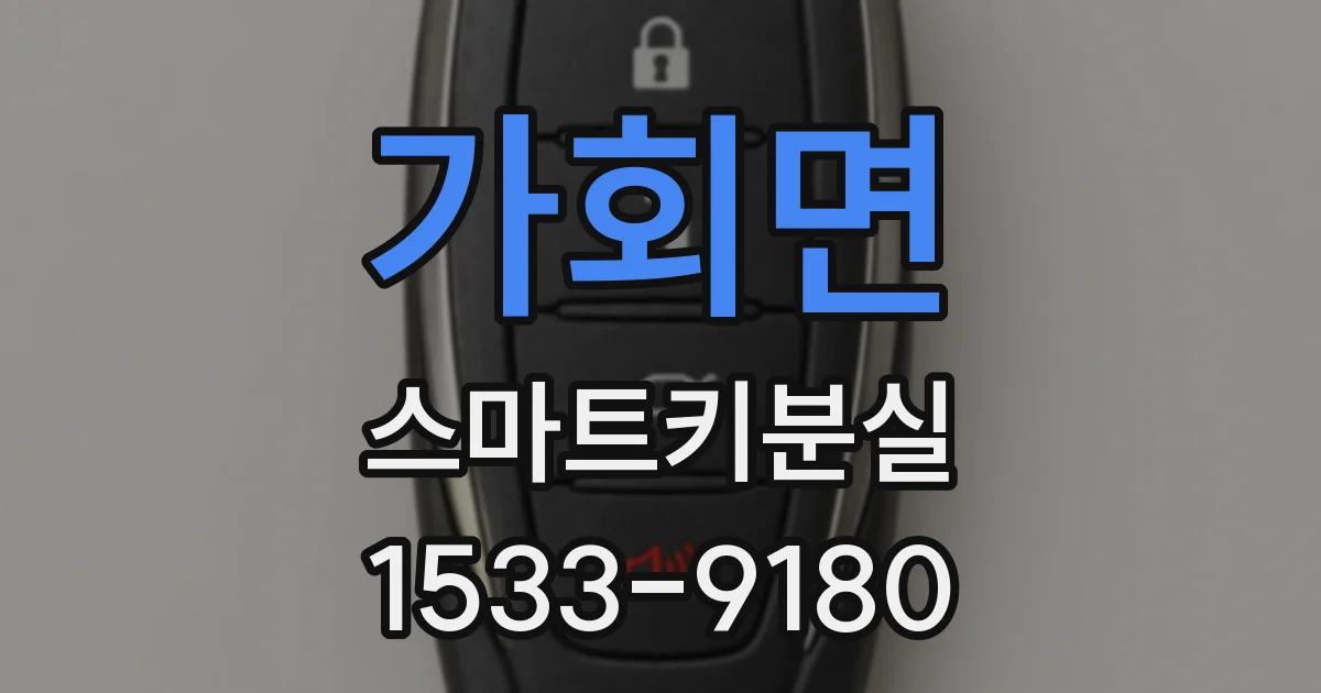 가회면 스마트키분실