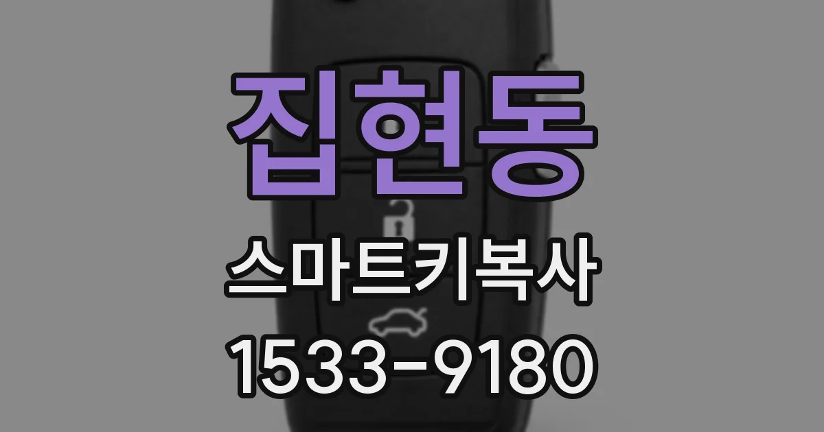 집현동 스마트키복사