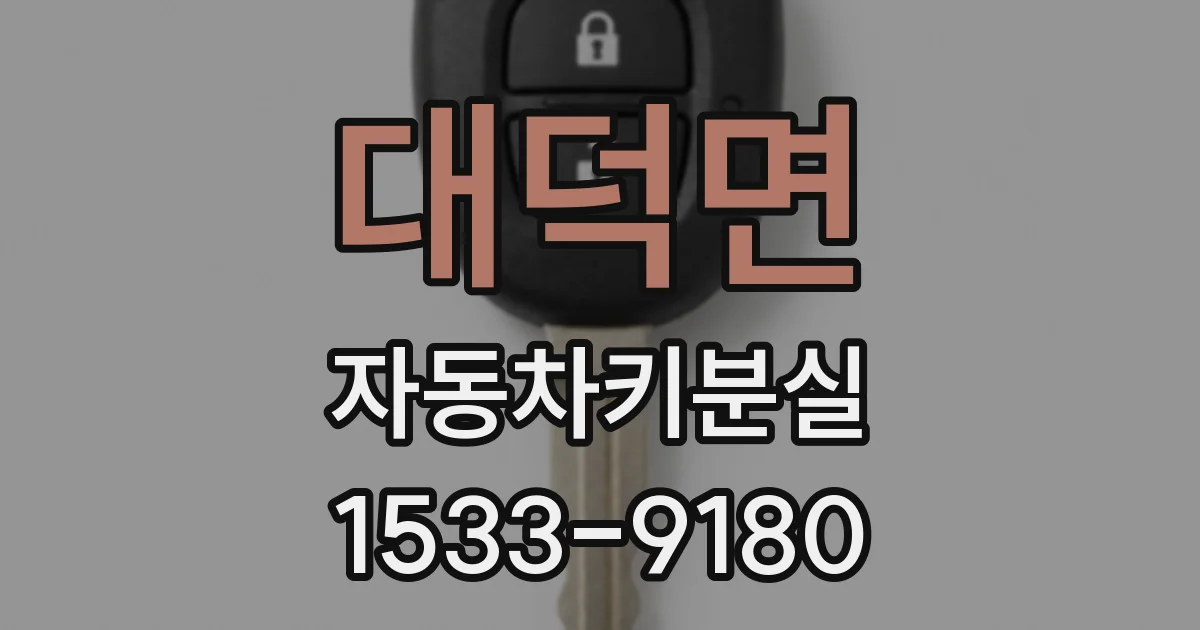 대덕면 자동차키분실