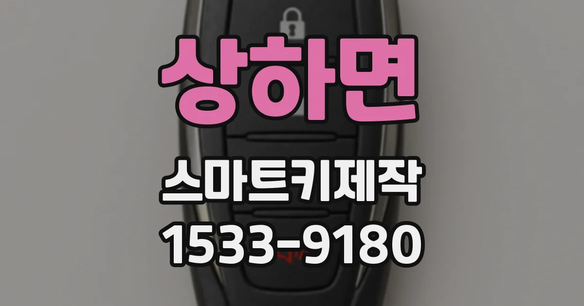 상하면 스마트키제작