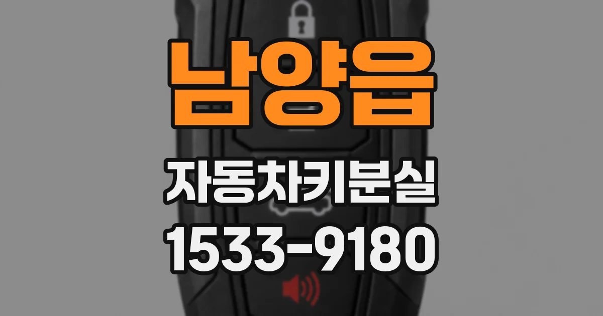 남양읍 자동차키분실