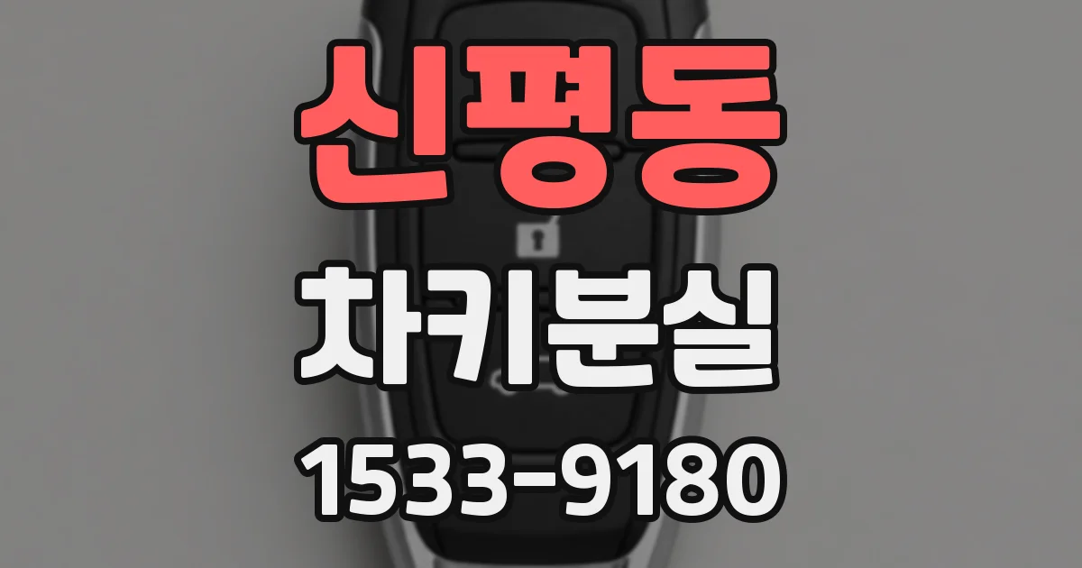 신평동 차키분실