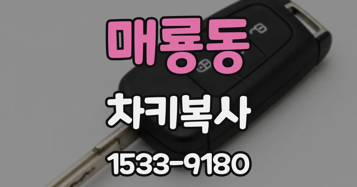 매룡동 차키복사