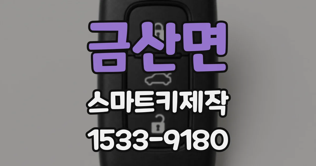 금산면 스마트키제작