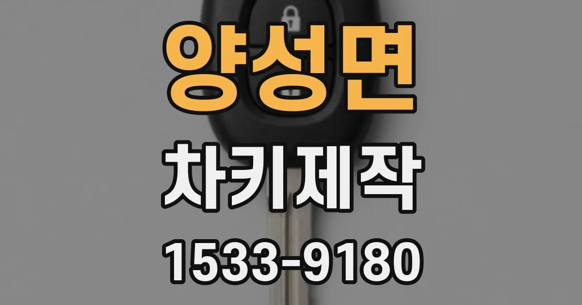 양성면 차키제작