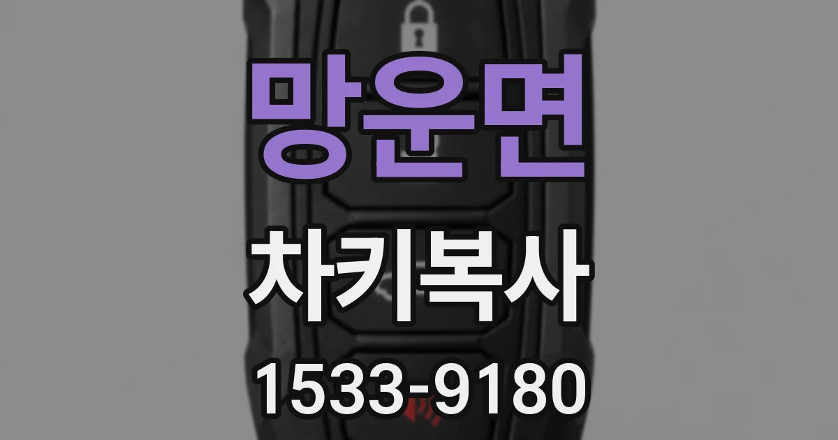망운면 차키복사