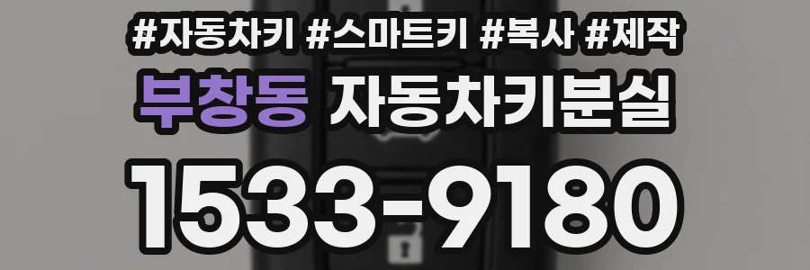 부창동 자동차키분실