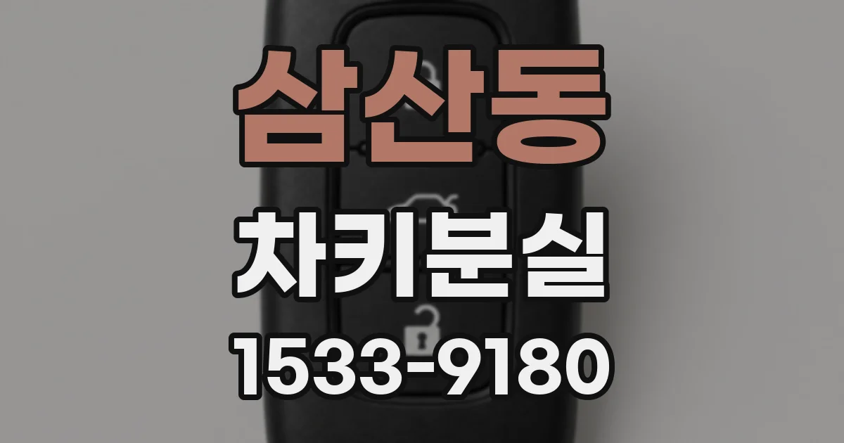 삼산동 차키분실