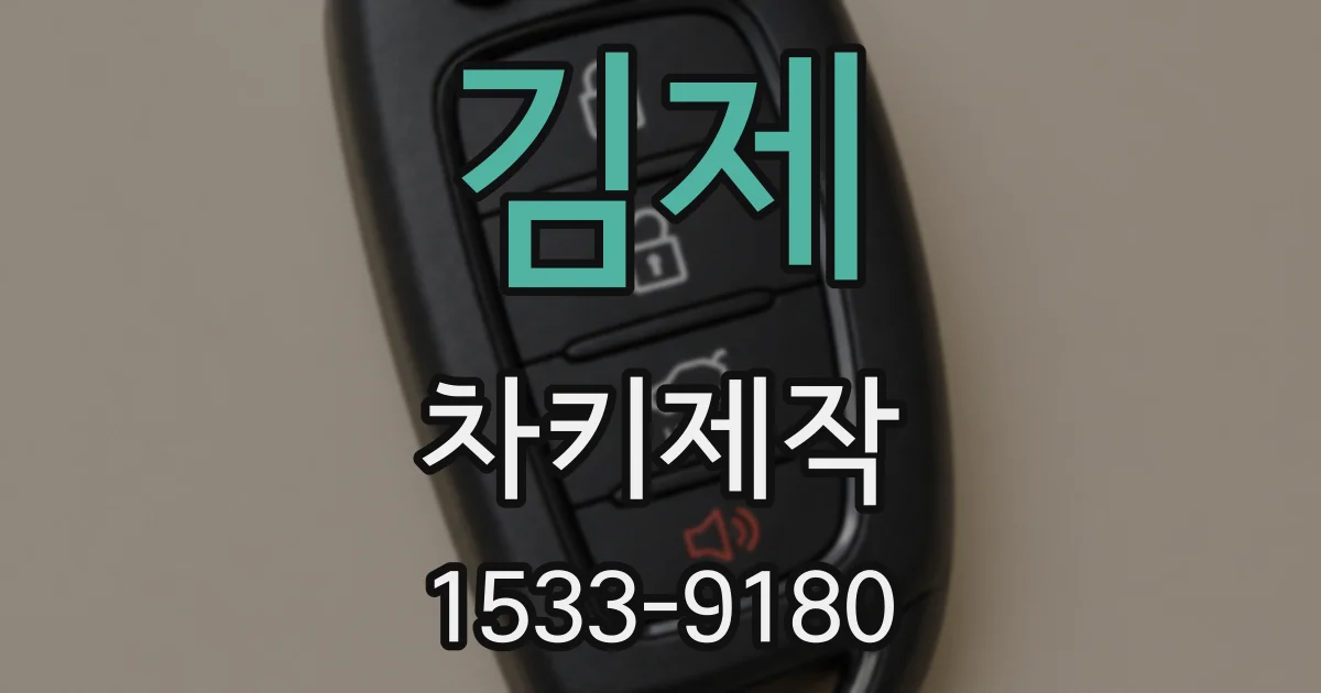 김제 차키제작