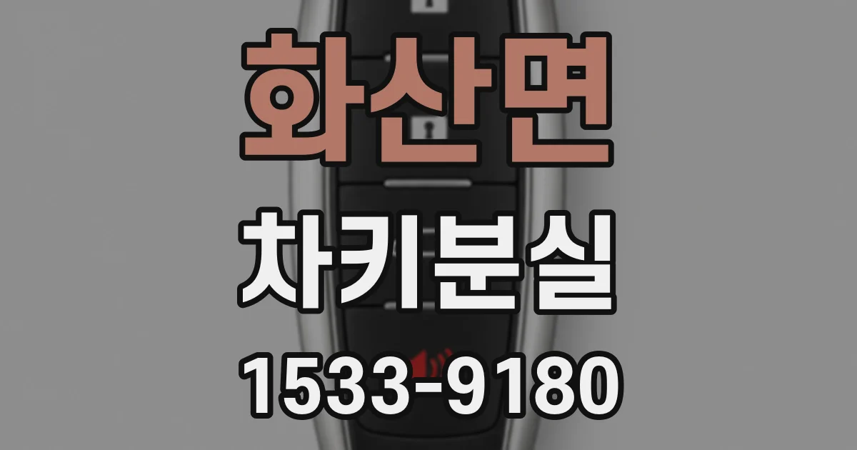 화산면 차키분실