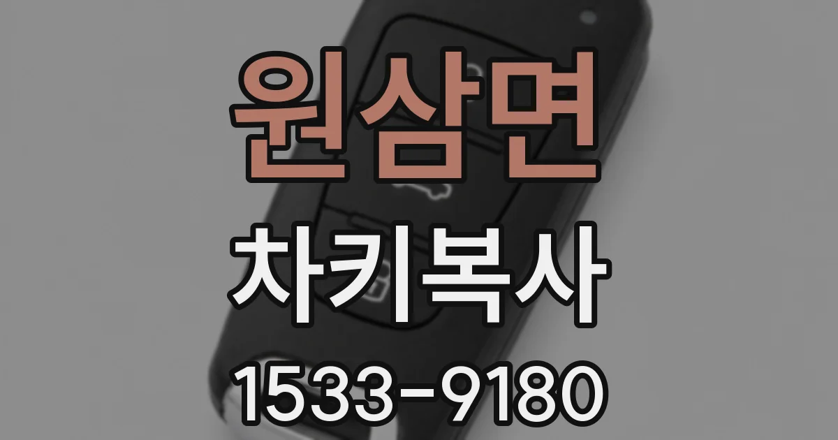 원삼면 차키복사