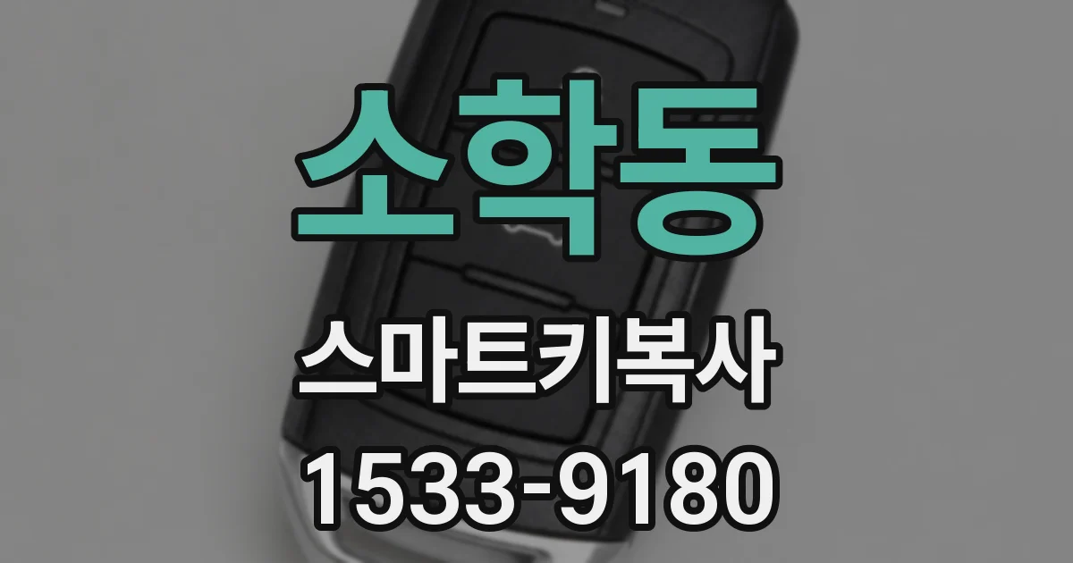 소학동 스마트키복사