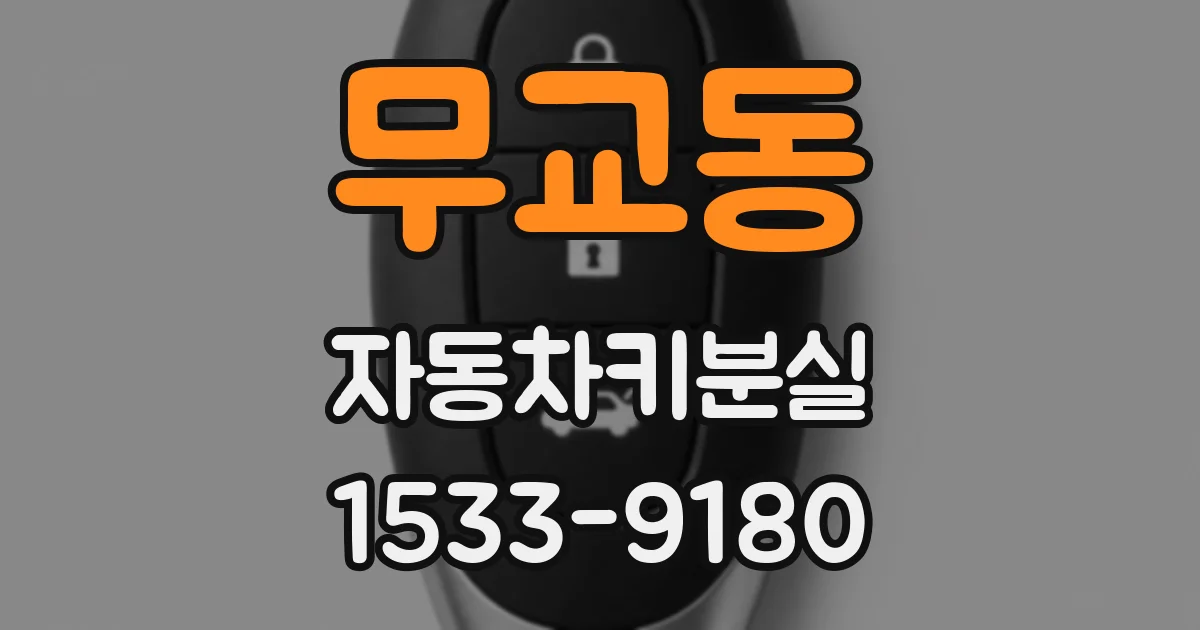 무교동 자동차키분실
