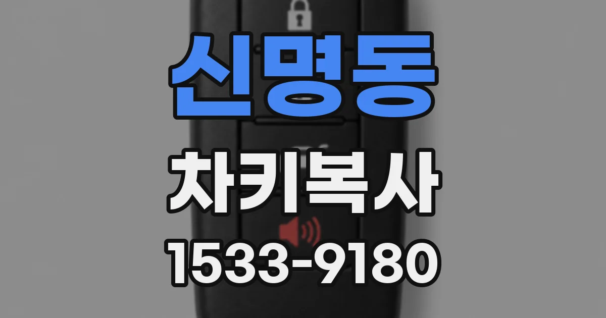 신명동 차키복사