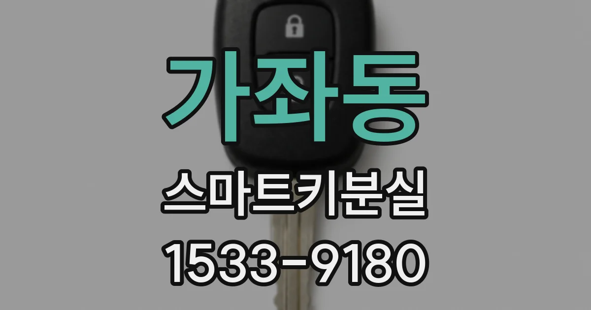 가좌동 스마트키분실