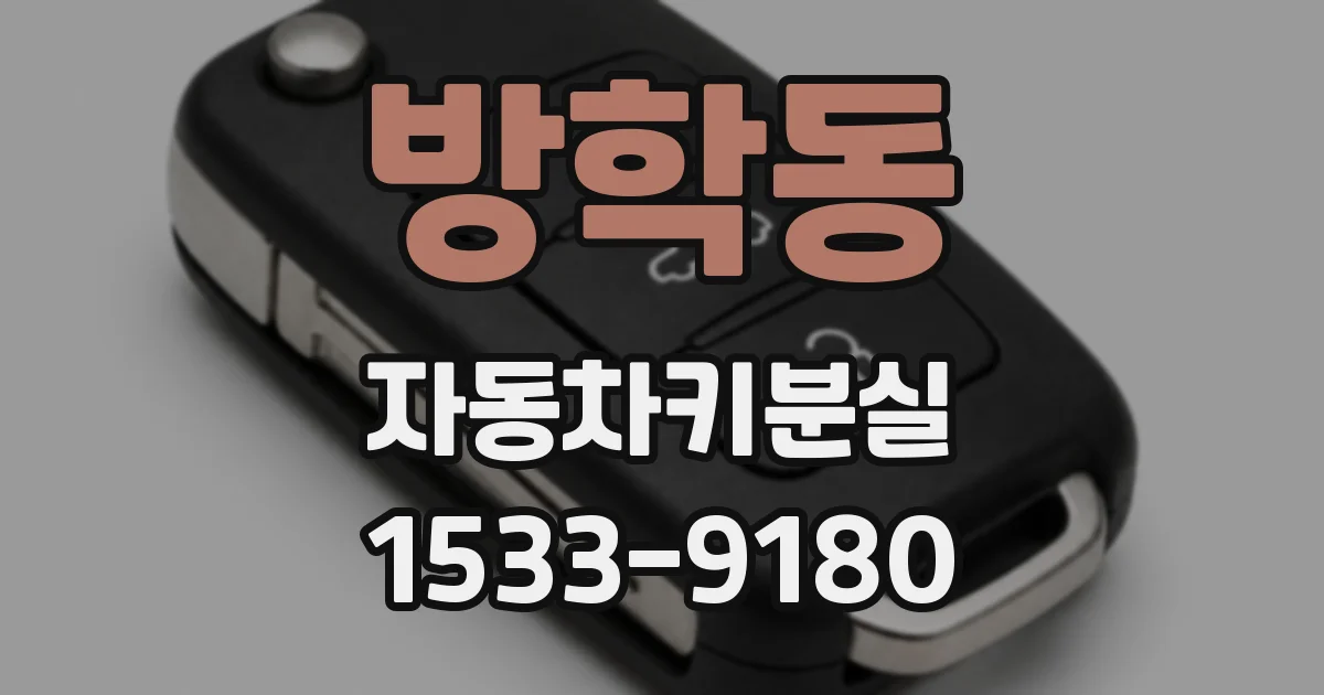 방학동 자동차키분실