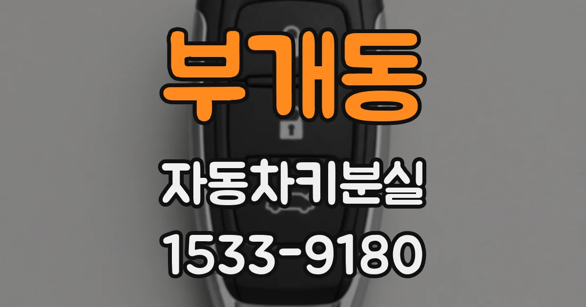 부개동 자동차키분실
