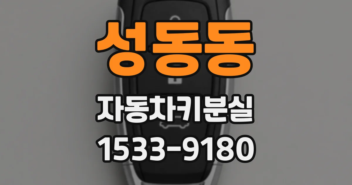 성동동 자동차키분실