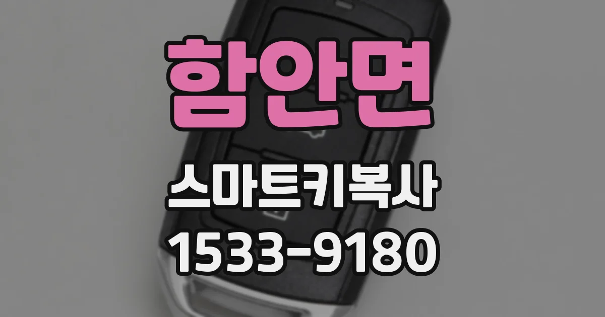 함안면 스마트키복사