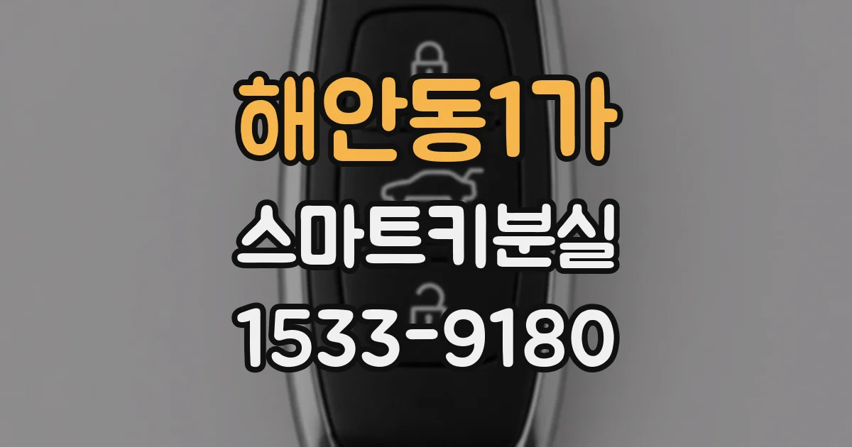 해안동1가 스마트키분실