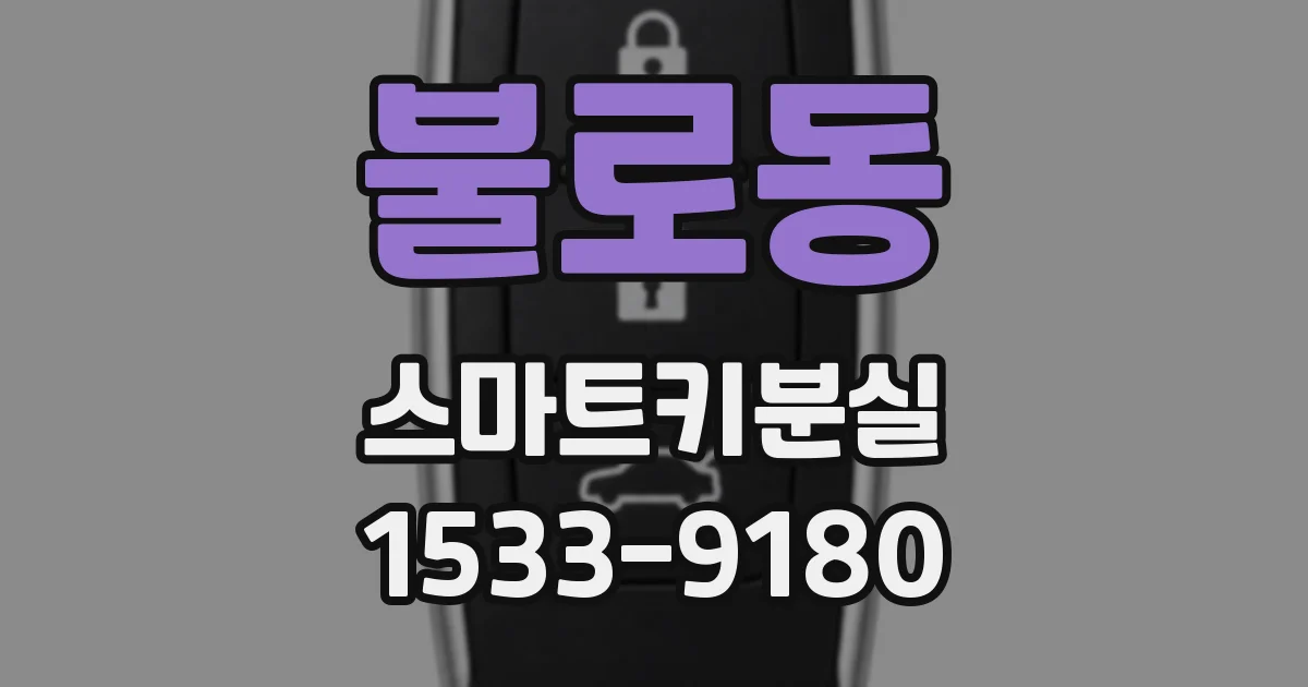 불로동 스마트키분실