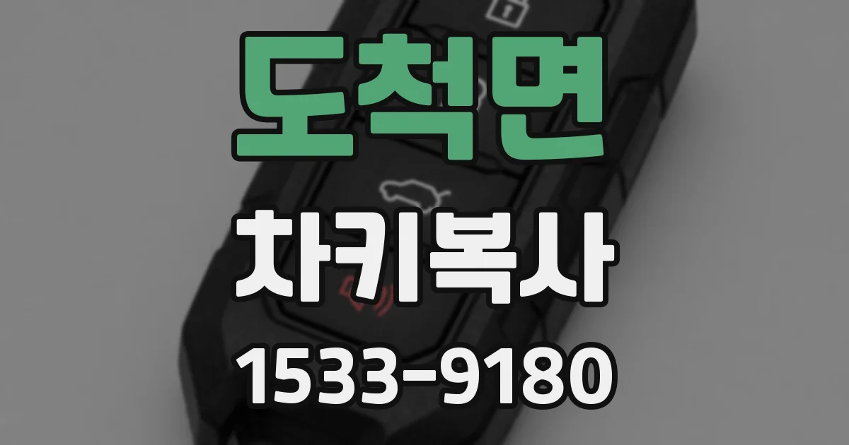 도척면 차키복사