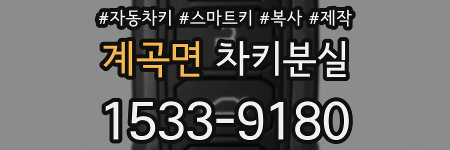 계곡면 차키분실
