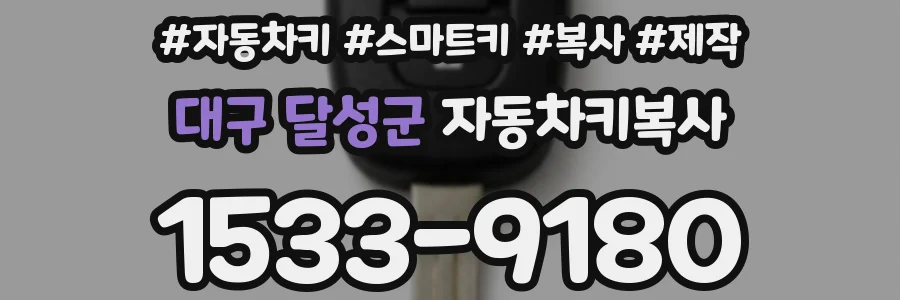 대구 달성군 자동차키복사
