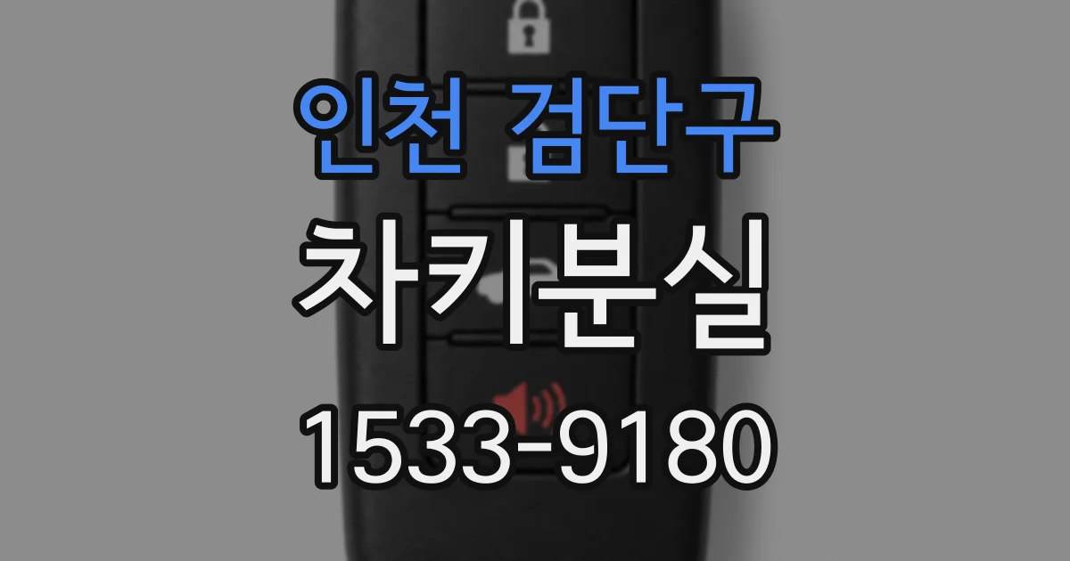 인천 검단구 차키분실