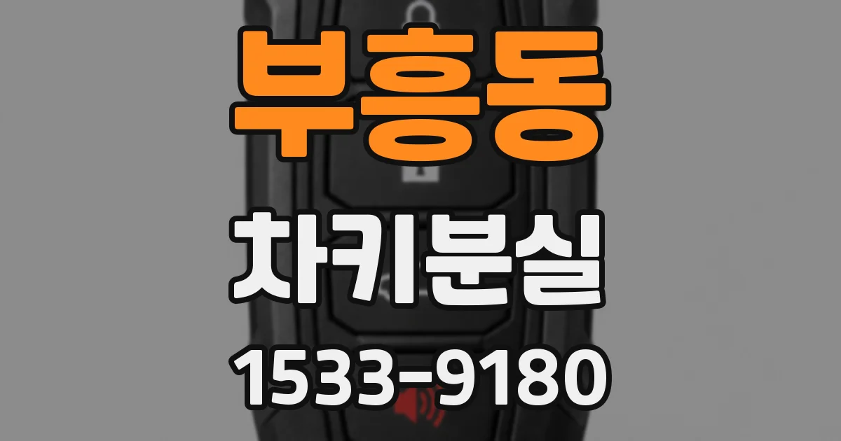 부흥동 차키분실