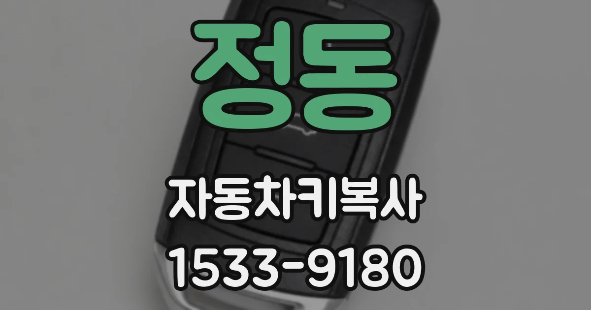 정동 자동차키복사