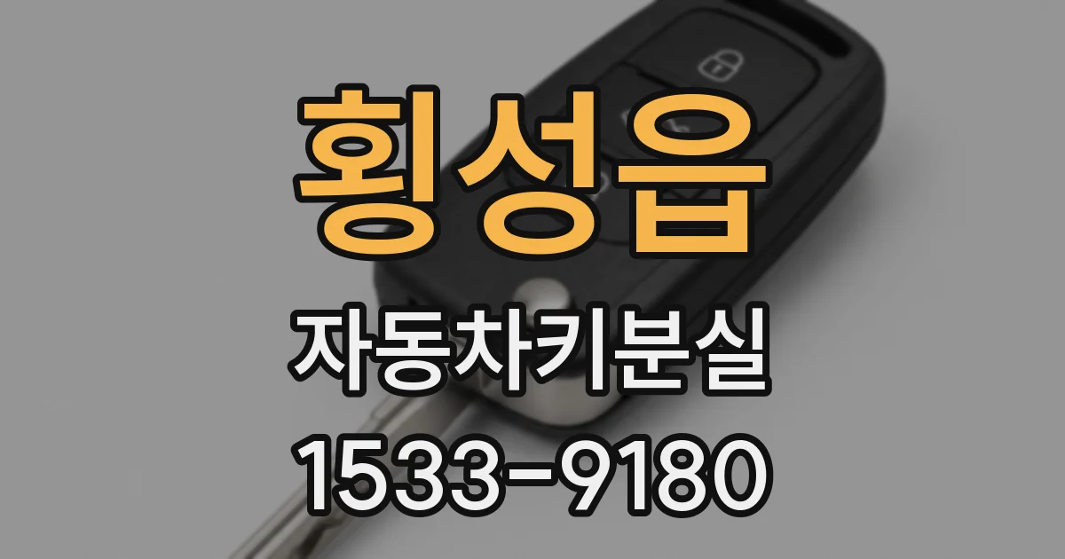 횡성읍 자동차키분실