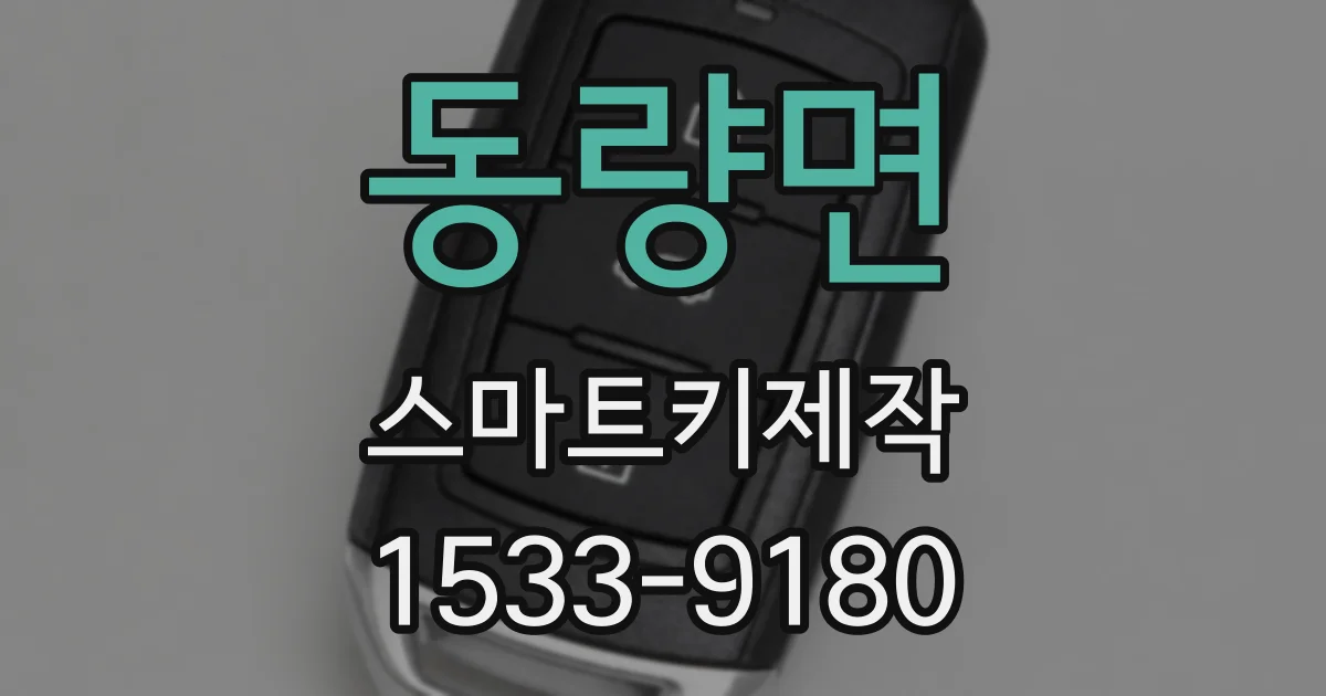 동량면 스마트키제작