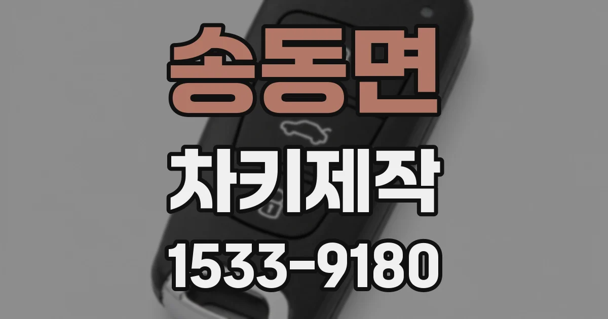 송동면 차키제작
