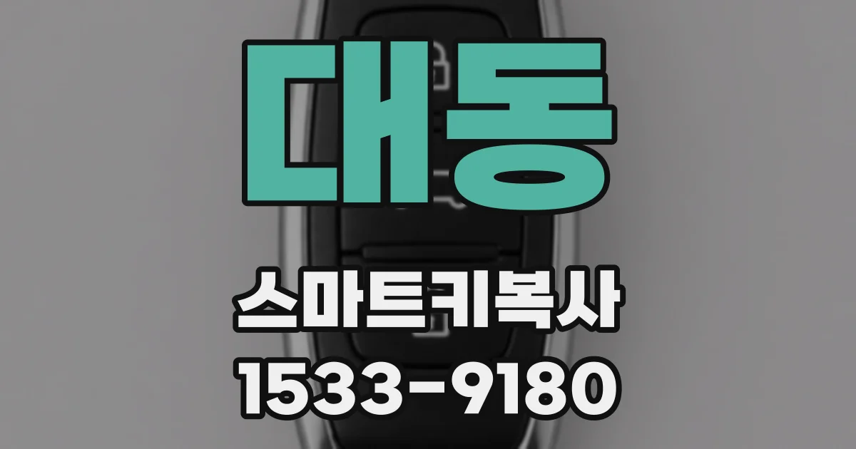 대동 스마트키복사