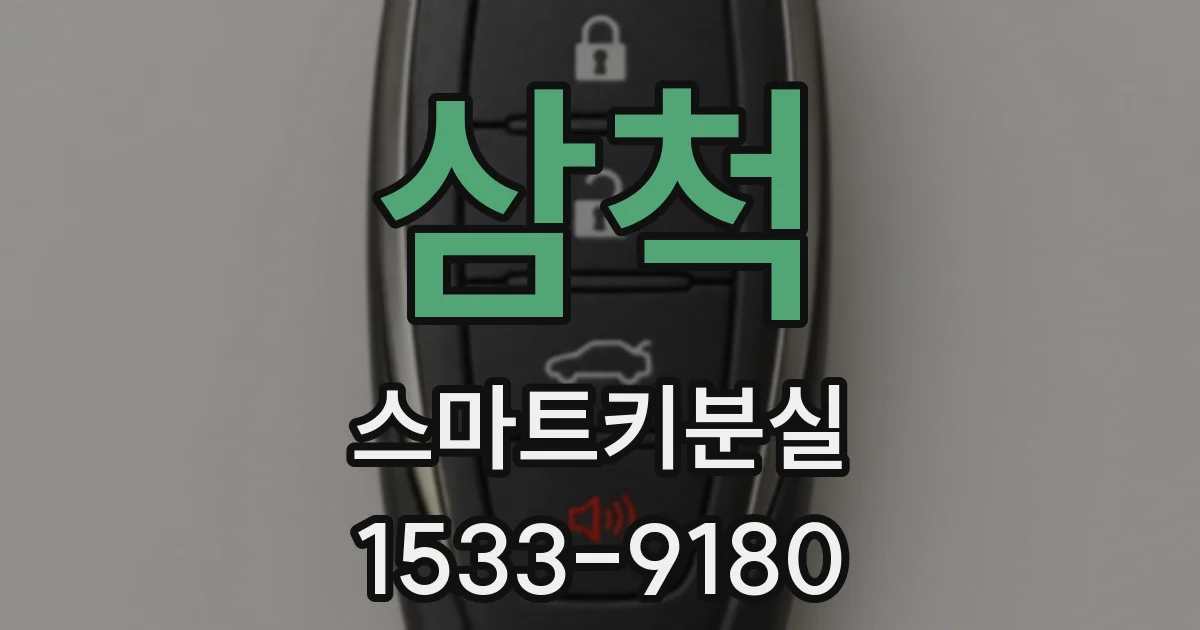 삼척 스마트키분실