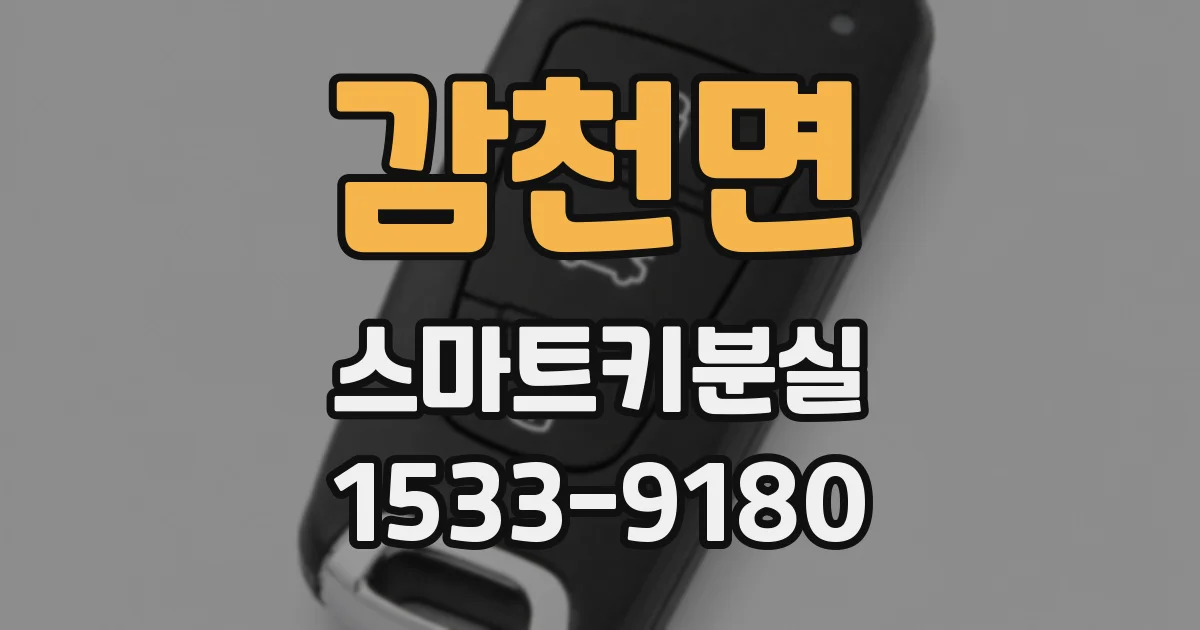 감천면 스마트키분실
