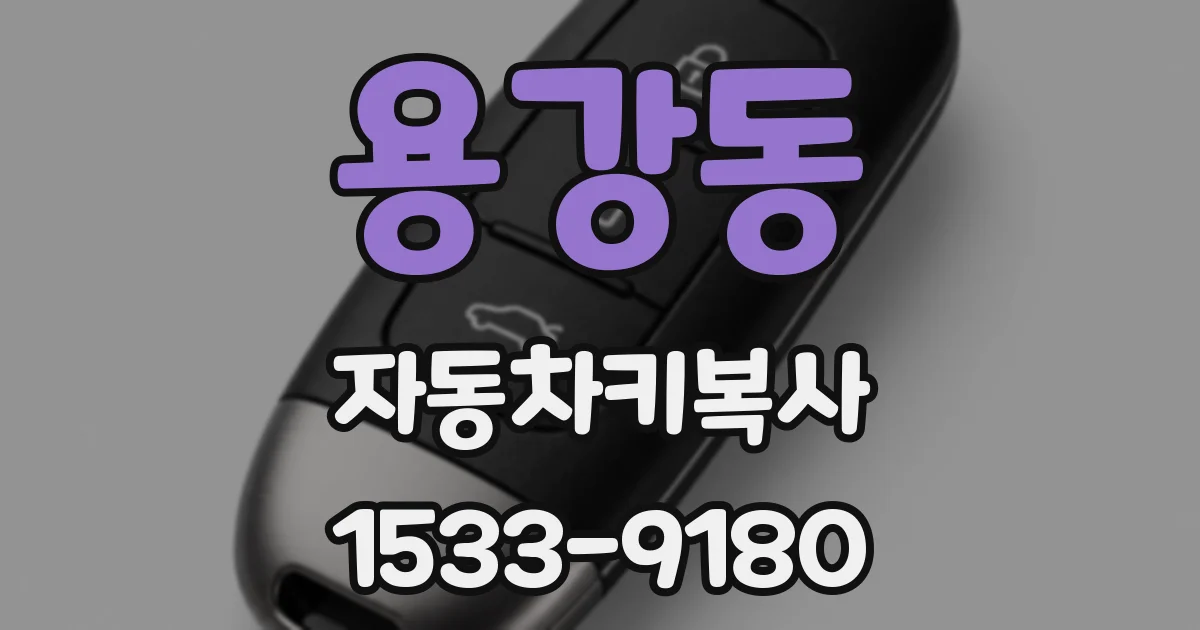 용강동 자동차키복사