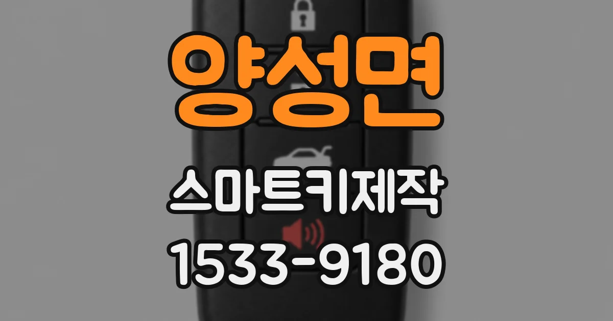 양성면 스마트키제작