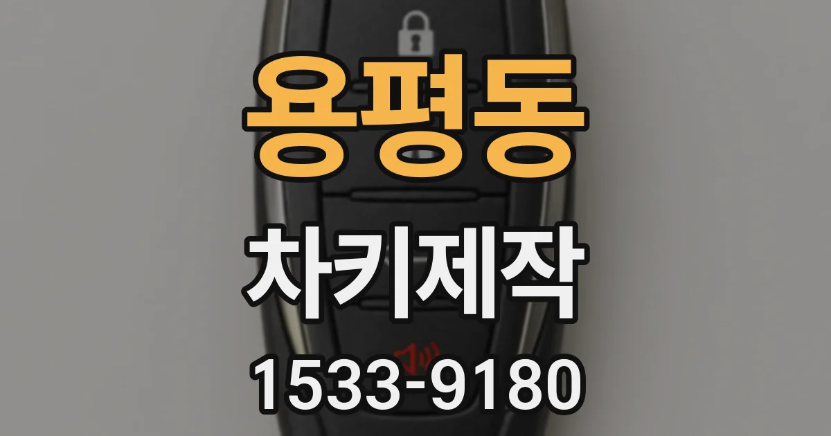 용평동 차키제작