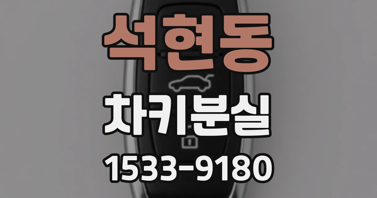 석현동 차키분실