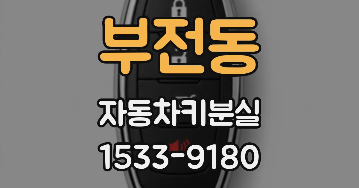 부전동 자동차키분실
