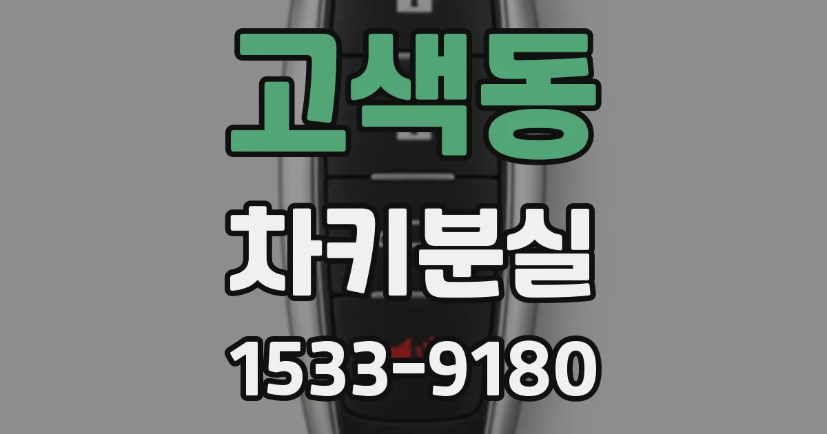 고색동 차키분실
