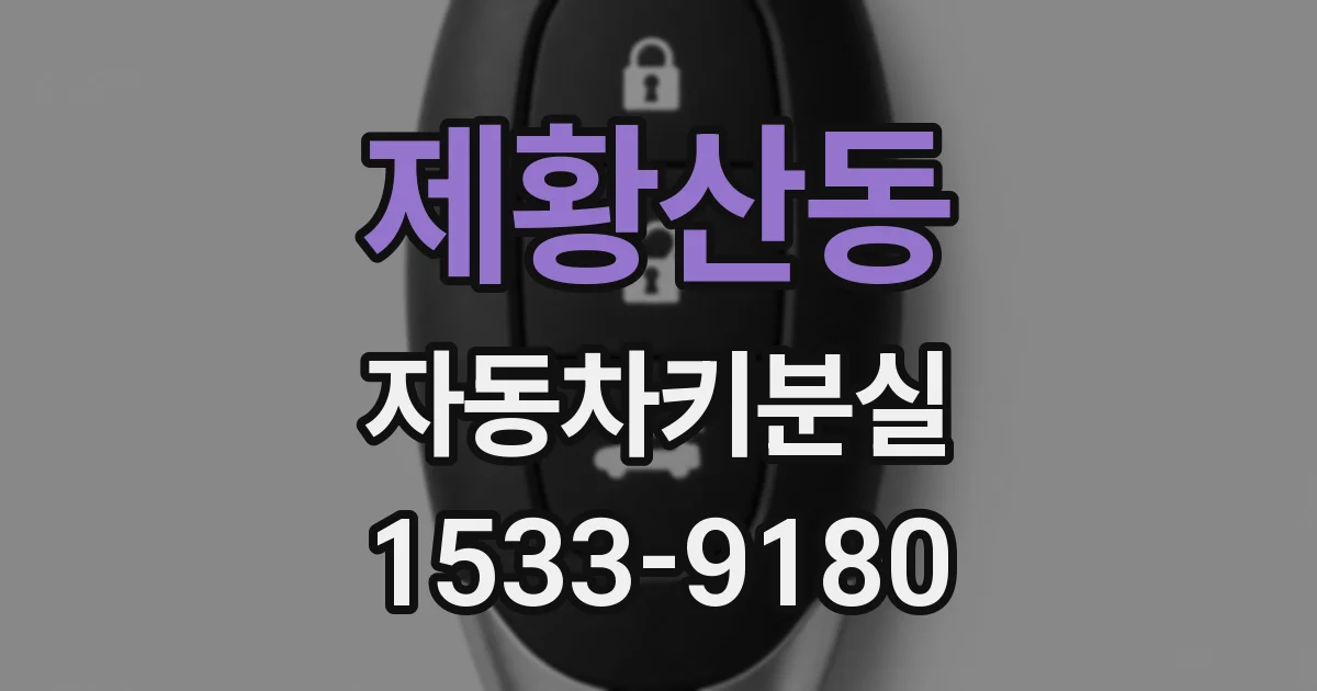제황산동 자동차키분실